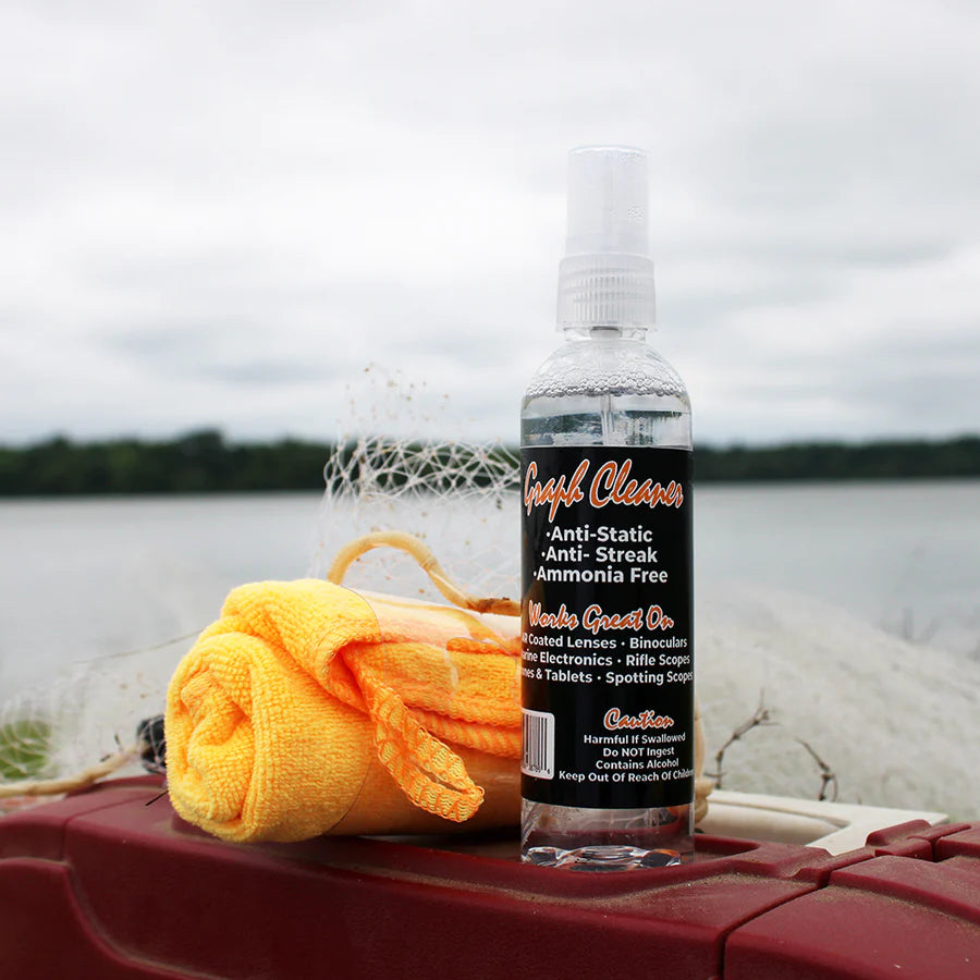 MAD FISHING Graph Screen Cleaner/Microfiber Cloth for Marine Electronics