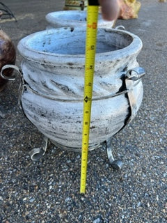 White Wash Flower Pot