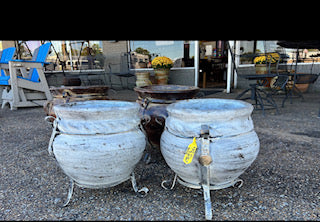 White Wash Flower Pot