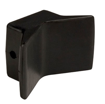 C.E. SMITH BOW Y-STOP - 4" X 4" - BLACK NATURAL RUBBER