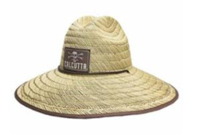 Calcutta Straw Hat Straw Sun Hat with chin strap - Oversize1