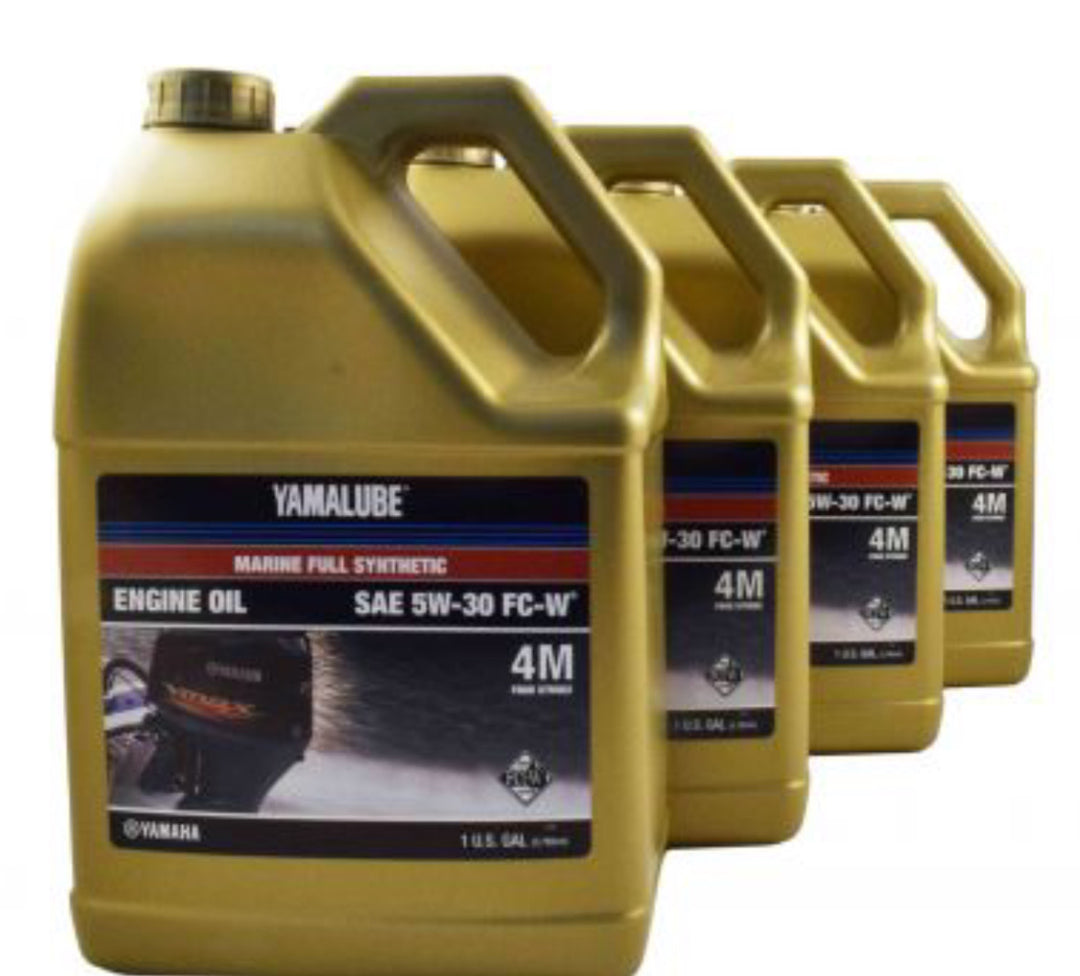 Yamalube 5W30 Full Synthetic 4M FC-W Outboard Engine Oil Gallon